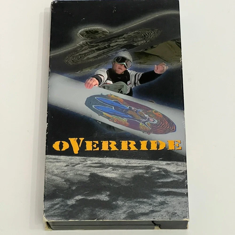 Override Snowboarding VHS Video United Media Productions 1995 Classic Retro